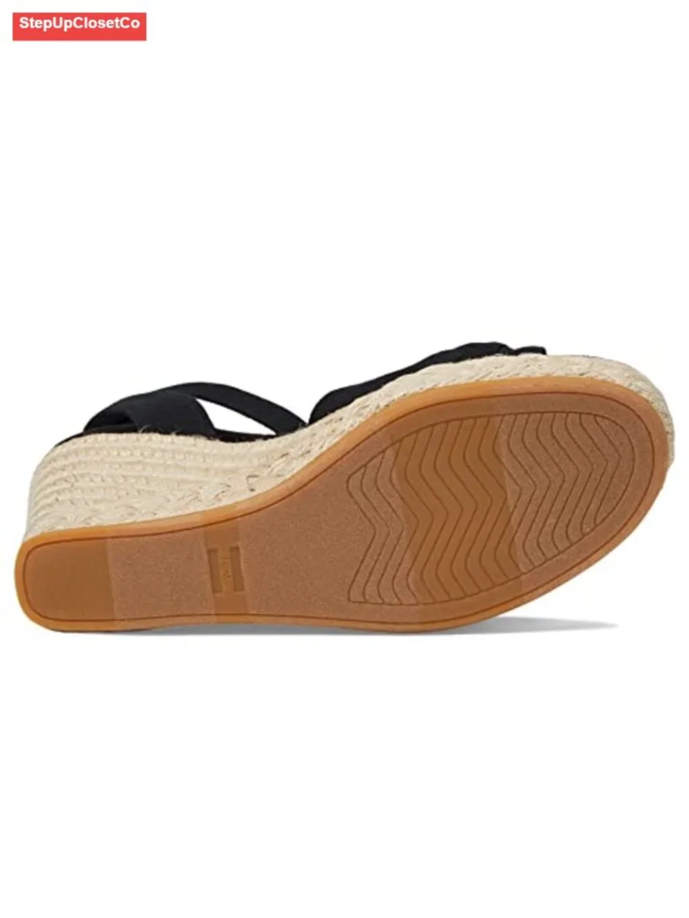 Twist Espadrille Wedge Sandal with Ankle Strap